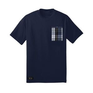 NWOT Vermont Flannel Pocket Tee Women’s Size Small Navy